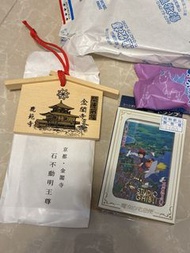 日本手信（京都金閣寺御守／北海道薰衣草馬油皂／魔女宅急便啤牌）連原裝包裝袋