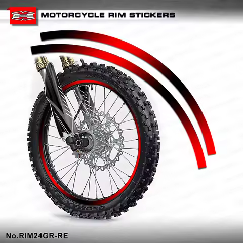 KUNGFU GRAPHICS 21'' x 18'' Rim Tape Motorcycle Wheel Sticker Tyre Deco Dirt Bike Supermoto 17'' x 1