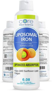 Core Med Science 脂質體鐵 6.08液量盎司 (180毫升) Liposomal Iron Liquid