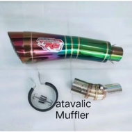 LOKAL Exhaust R9 H2 Rainbow Pipe SlipOn Exhaust CBR150R CB150R NINJA250 R25 MT25 CBR250R CBR LOCAL C