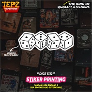 STICKERS (DICE 1312) BAND STICKERS|METAL STICKERS|TUMBLR stickers|AESTHETIC STICKERS vinyl sticker p
