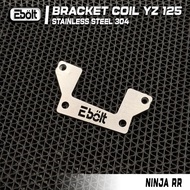 YZ 125 PNP TO NINJA RR COIL BRACKET YZ 125 STAINLESS STEEL ANTI-RUST COIL BRACKET BY EBOLT
