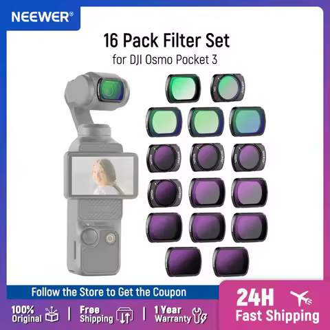 NEEWER ND Filter Set for DJI Osmo Pocket 3 ND8 ND16 ND32 ND64 ND128 ND256 ND1000 ND8/PL ND16/PL ND32