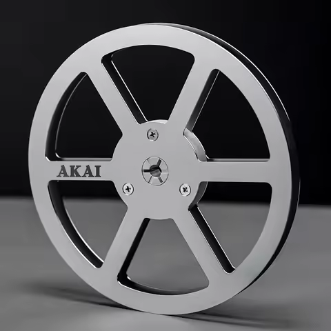 Standard 7"1/4 "Aluminum AKAI Sliver Empty Tape Reels For Reel To Reel Tape Recorders Take Up Reels 