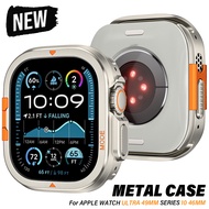 MEN Metal Case for iWatch Ultra 49mm Case Series 10 46mm Aluminum Alloy Cover for IWatch Ultra 49mm 