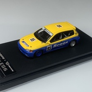 SW 1:64 Civic EG6 Hatchback Sports Model Diecast Metal Car
