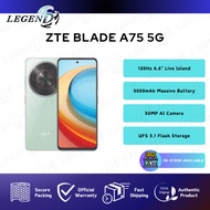 [MY Set] ZTE Blade A75 5G (4GB+128GB) Original Smartphone 120Hz 6.6" Live Island | 50MP AI Camera | 