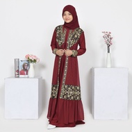 Abiyyuco TA9017Anak | Abaya Turki Anak Perempuan Baju Gamis Turkey Remaja Tanggung Hitam Warna Warni