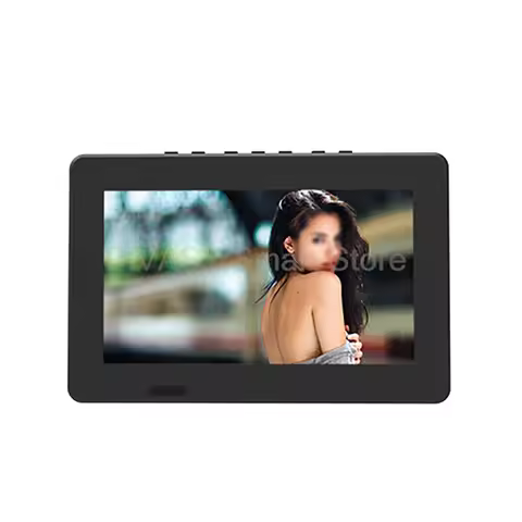 7 Inch Portable Car Mini TV Monitor Screen Movable Small Digital Television 1500mAh Music House Outd