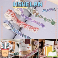 HSHELAN 100Pcs/Roll Decorative Washi Tape Stationery Masking Adhesive
