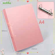 MOLIHA Binder File Folder, D-shaped 2 Holes Transparent Folder, Office Document Plastic Lever Arch F