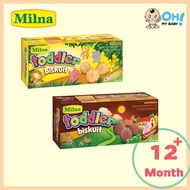 Milna Toddler Biscuit 110g Baby Food Snack Cracker Rusk Makanan Baby Bite Apple Monkey Natufoodies G