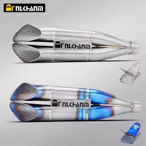 51/60mm universal motorcycle exhaust system modified NH Gemini full Ti. alloy escape muffler for ZX1
