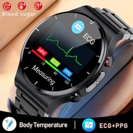 Painless Non-Invasive Blood Sugar Smart Watch Men ECG PPG Laser Treatment Health Blood Pressure Sport Smartwatch Glucometerwatch