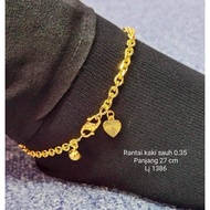 916// -EMAS BANGKOK Women's ANKLET POLO EMAS BANGKOK GOLD PLATED COP 916 at MPBANGKOK JEWELLERY