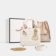 [Promosi Panas] Beg Matte Lady Dior untuk Wanita Model Baru 2026 Putih Bergaya Elegan Mewah Ringan B