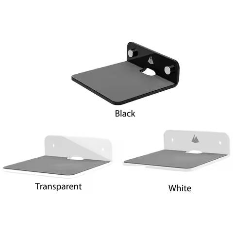 Acrylic Speaker Mount Multifunctional Portable Speaker Wall Shelf Stand for Webcam Cell Phones Route