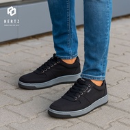 Hertz - Men's Sneakers H 4901 Hertz Brand Casual Shoes for Hangouts, College, Work, Events, Black
