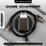 Charger Case STRAIGHT BLACKPOLOS for Charger iphone and Android Charger Protective Case and Data Cab