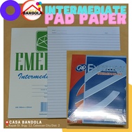 (1 pad) INTERMEDIATE PAD PAPER // APPROX. 80 LEAVES // ONE 1 WHOLE PAD