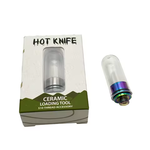 1Pc 11.2mm Black Silver Rainbow Cut Wax Accessory Tool Single Hot Knife Heating Element 510 Ceramic 