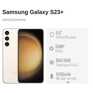 Used Samsung Galaxy S23+ 5G (8GB+256GB/512GB) || Samsung Malaysia Set