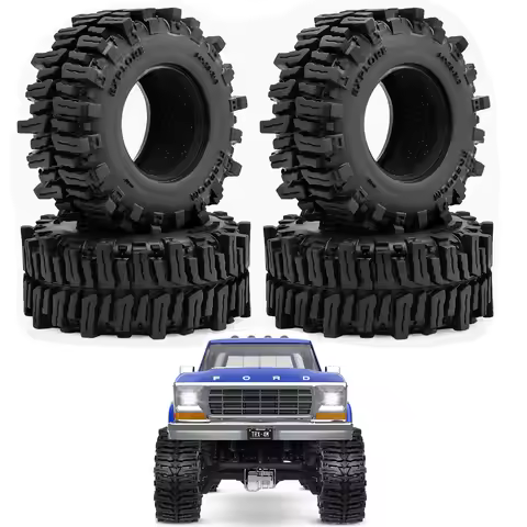 1.3in Crawler Car Tires Rubber Tyre Gift Sponges for 1/18 1/24 RC Car Axial SCX24 FCX24 TRX4M FCX18 