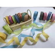 Checkered Fabric Ribbon