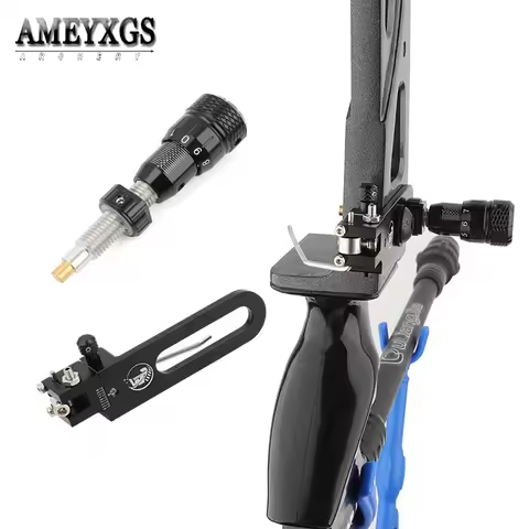 Magnetic Arrow Rest Aluminum Alloy Adjustable Cushion Plunger Bow and Arrow Side Pad for Archery Rec