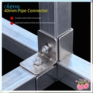 CHERRY Square Tube Connector, 40*40mm carbon steel Pipe Fixed Joint,  solderless Fixed Pipe Clamp ga