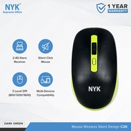 MOUSE MOS MOUSE WIRELESS GAMING NYK SUPREME C20 LAPTOP AKSESORIES KOMPUTER