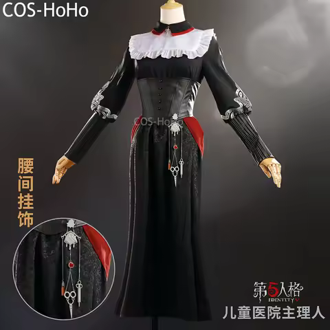 COS-HoHo Identity V Elsa Childrens Hospital Fashion Game Suit Elegant Dress Cosplay Costume Hallowee