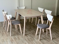 GF X4 dining room set/ 1 table + 6 chairs/ meja makan