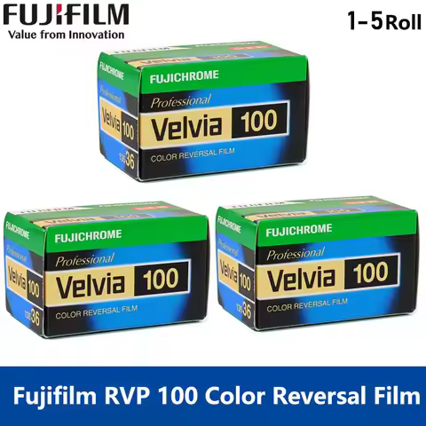 Fujifilm Original Film Fujifilm Velvia 100 RVP135 Professional Color Reversal Positive Film 35mm Fil