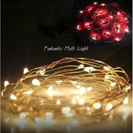 2M/1M LED Wishing Light ~ Flower Gift Bouquet Cake Box Christmas Decoration diy Button Light String LED Copper Wire Light Holiday Decoration