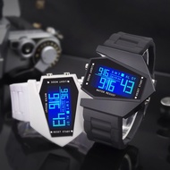 Fashion Sports Watch, Luminous Digital Watch, Unisex Couple Watch with Aviation Dial