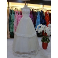 PreLove Straw Gown/Wedding Dress W268