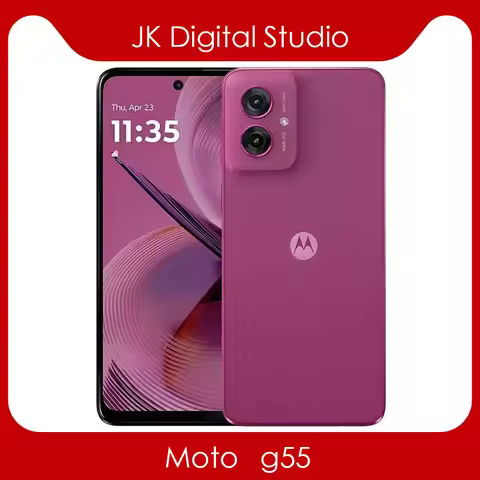 New Lenovo Moto G55 5G Cell Phone MTK Dimensity7025 6.5inch LCD 120Hz 2400X1080P 50MP 5000Mah 30W Fa