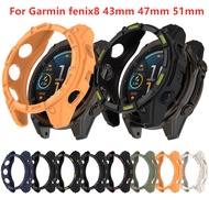 Soft Tpu Case For Garmin Fenix 8 Watch Protective Bumper Cover for Garmin Fenix8 43mm 47mm 51mm