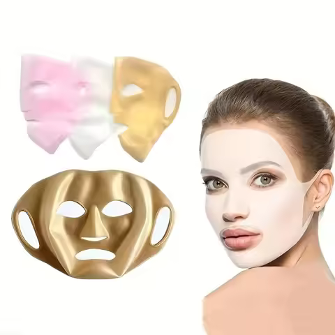 Reusable Silicone Face Mask Holder 3D Ear Hanging Design Moisturizing Facial Mask Cover Anti Wrinkle