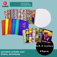Advance Spring Leaf Spiral Notebook 6x8.5 Inches 60gsm 80lvs 1 Pad Random Design