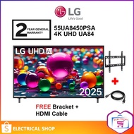 LG 55'' 4K 55UA8450PSA UHD AI TV UA84 HDR10 (2025) Television (FREE HDMI AND TV BRACKET)