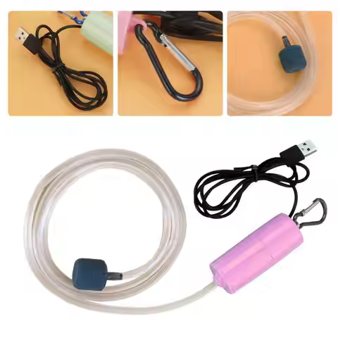 Oxygen Aquarium Air Pump Fish Tank USB Silent Air Compressor Aerator Portable Mini Small Oxygenator 