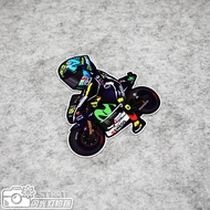 MOTOGP Rider Sticker 3M Reflective Decal ROSSI ROSSI Sticker Q Version Motorcycle Rider Car Sticker