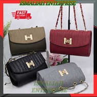 Women Hand Bag Sling Bag With Lock H Crossbody Handbeg