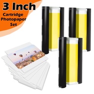 【3 Inch / 54*86mm】Ink Cartridge Cassette &amp; Photo Paper Set KC-36IP KC-72 KC-108IN Compatible for Canon Selphy CP1300 CP1500 CP1200 CP1000 CP900 Photo Printers NON-OEM Products