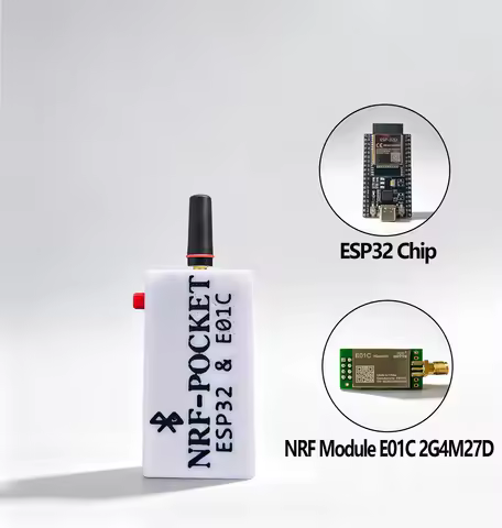 New ESP32 + NRF24L01 (E01C-2G4M27D) Development Kit,Upgraded Antenna Bluetooth Wireless communicatio