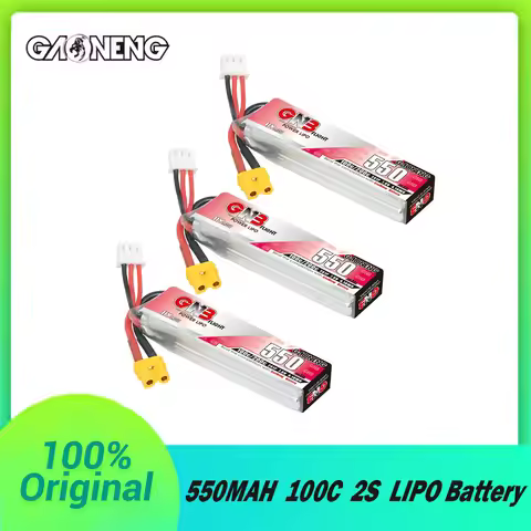 GAONENG GNB 2S 7.6V 550mAh 100C/200C HV Lipo Battery For Happymodel FPV Racing Cine Whoop BetaFPV RC