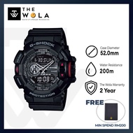 (2 Years Warranty) Casio G-Shock Mens Analog-Digital GA-400-1B Big Case Series Black Resin Band Spor