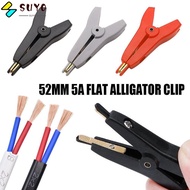 SUYO LCR Kelvin Alligator Clamp Insulated Electrical Cable Battery Metal Test Clips LCR Kelvin Clip